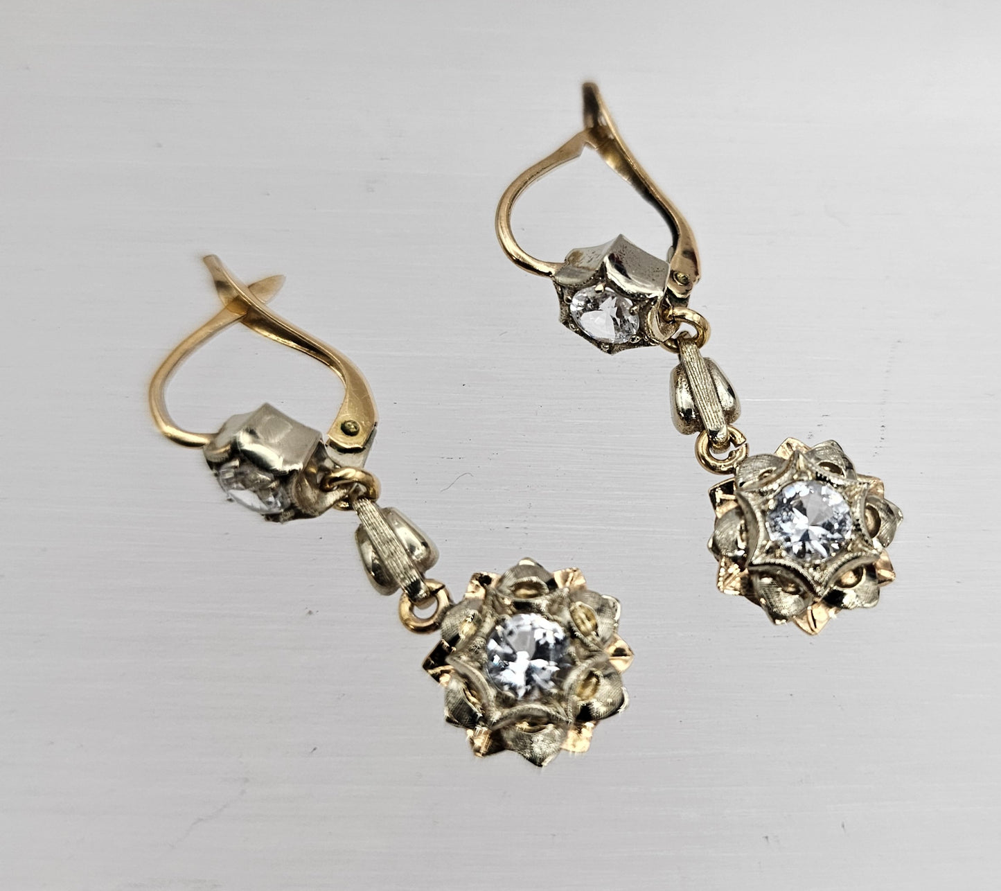 Antique 18ct gold earrings