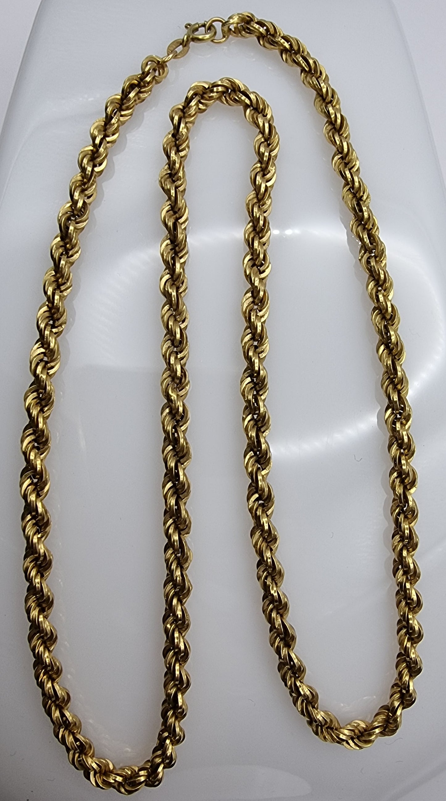 18ct yellow gold Twisted Rope Chain